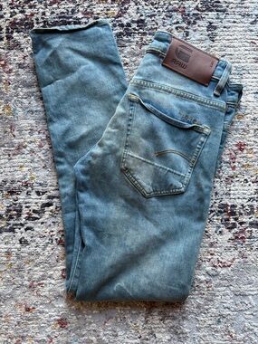 G-Star Slim Straight Jeans Light Wash
